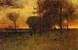 George Inness Sunset Glow painting